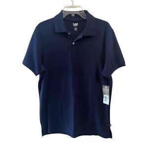 Men's Lee Uniform Navy Blue Polo Shirt